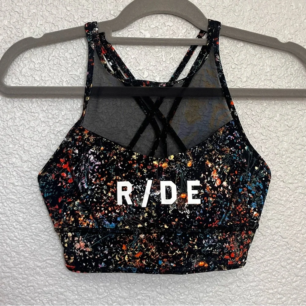 Lululemon Wake & Train Long Line Bra
Flowerescent Multi / Black size 6 RIDE - Picture 2 of 10